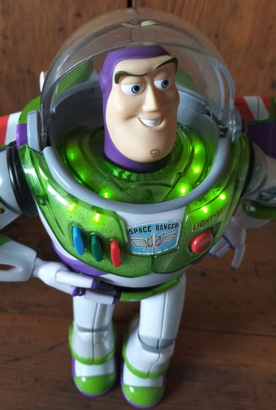 Vintage battery operated tall Buzz Lightyear