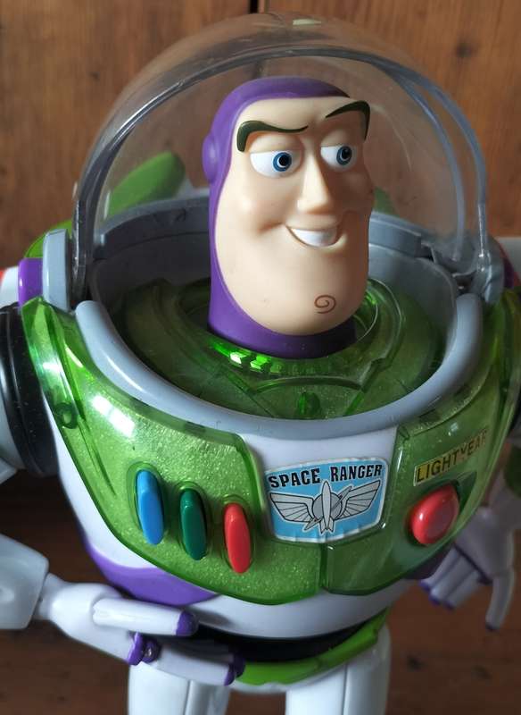 Vintage battery operated tall Buzz Lightyear