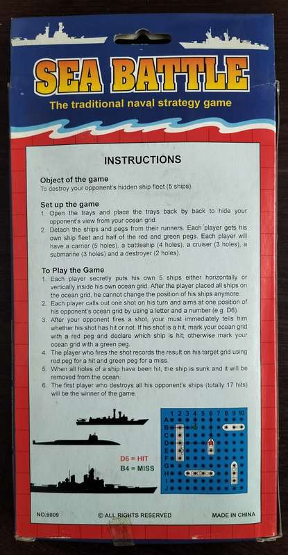 New old stock - Vintage board game - Sea Battle