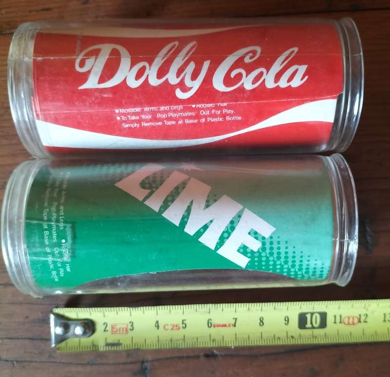 New old stock - Little Dolls in a can (Doly Cola and Lily Lime)