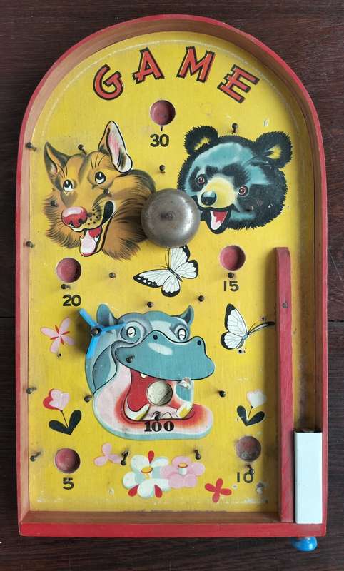 Vintage desk pinball