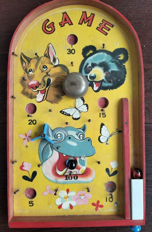 Vintage desk pinball