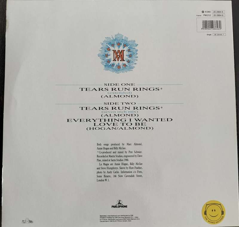 Marc Almond - Tears run Rings. Extended/Mix Vintage LP / Vinyl / Record