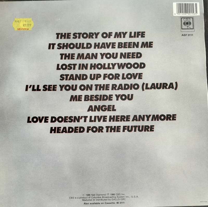 Neil Diamond - Headed for the future Vintage LP / Vinyl / Record