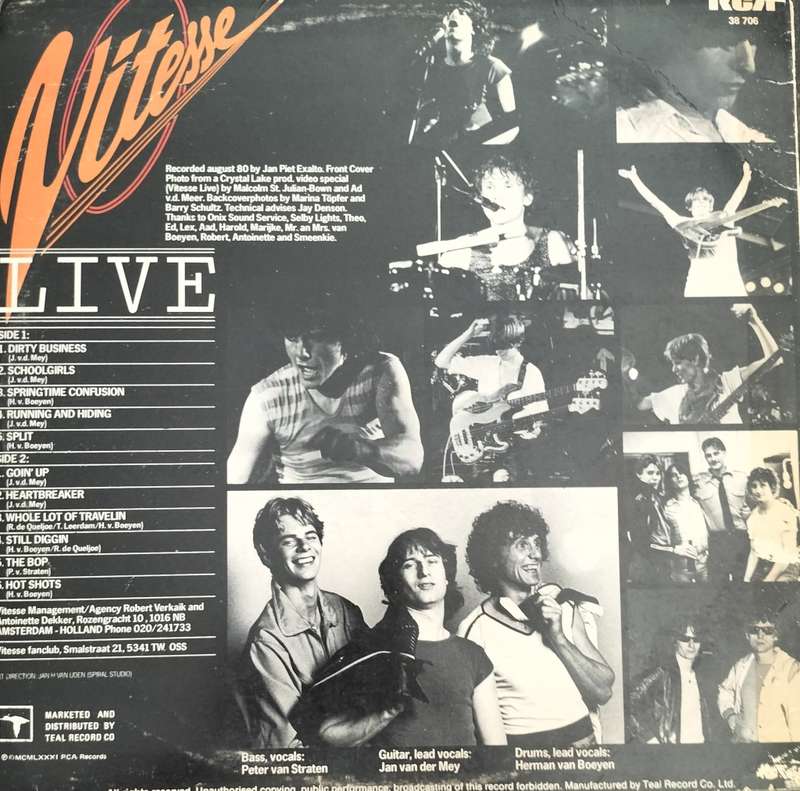 Vitesse - Live. Vintage LP / Vinyl / Record