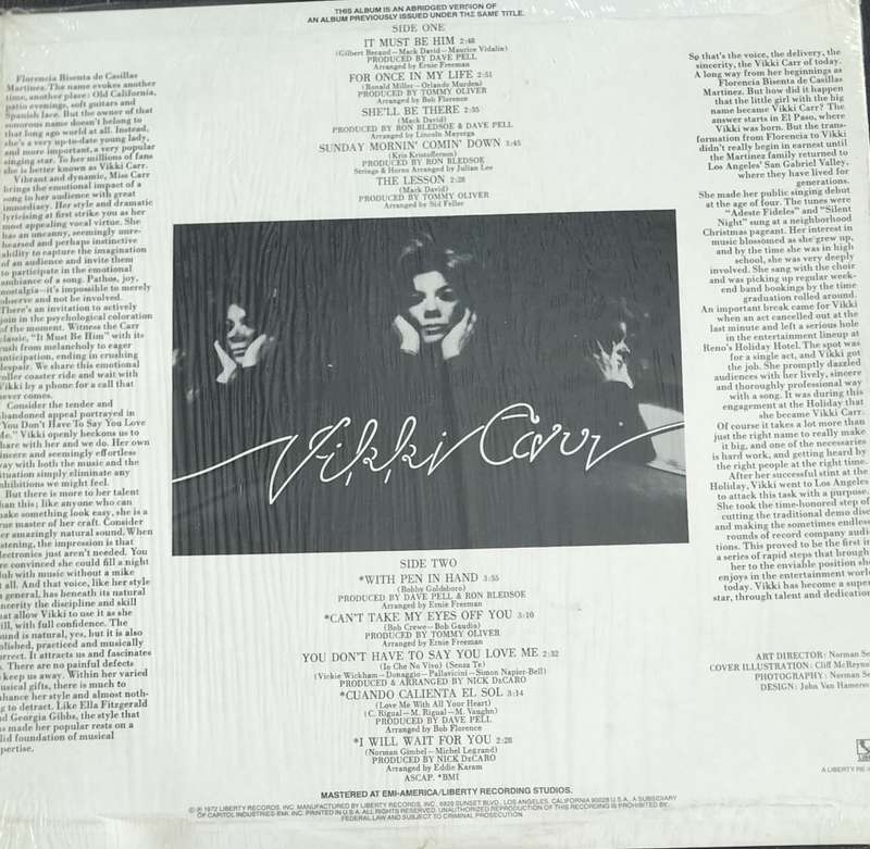 Best of Vikky Carr. Vintage LP / Vinyl / Record
