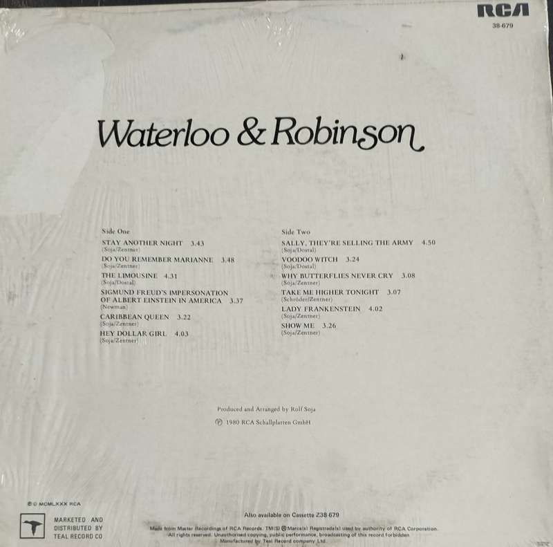 Waterloo & Robinson - Brand new start. Vintage LP / Vinyl / Record
