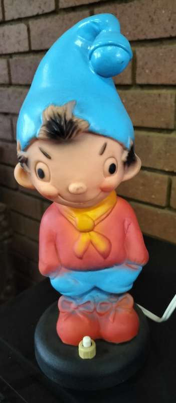 Vintage kid`s bedside lamp - Noddy (25cm)