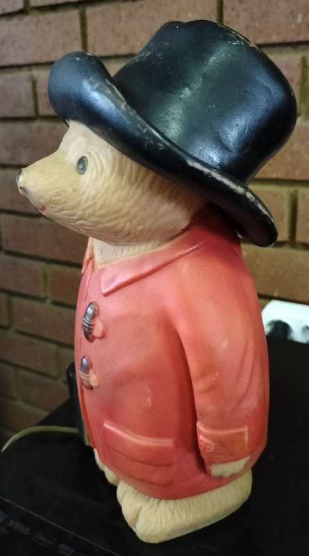 Vintage kid`s bedside lamp - Paddington the bear(26cm)