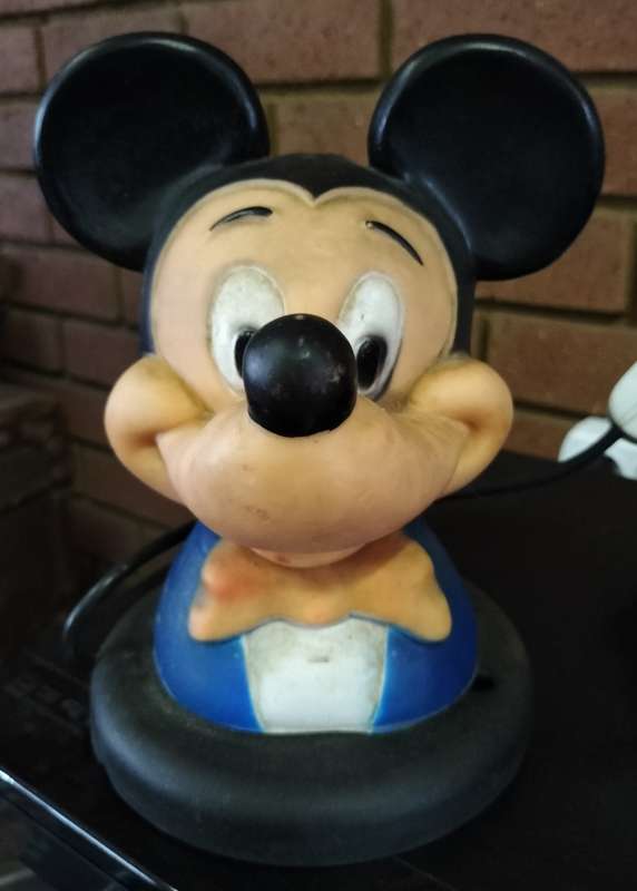 Vintage kid`s bedside lamp - Mickey Mouse (20 cm)