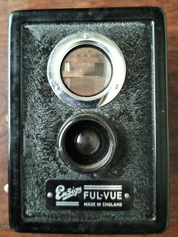 Ensign Ful-View metal camera in original box