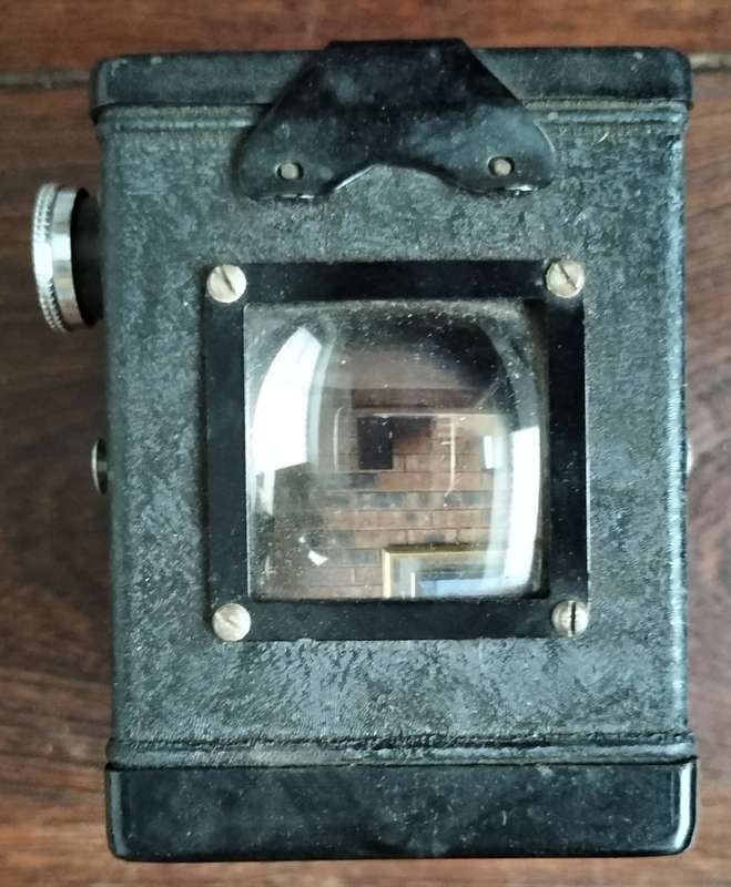 Ensign Ful-View metal camera in original box