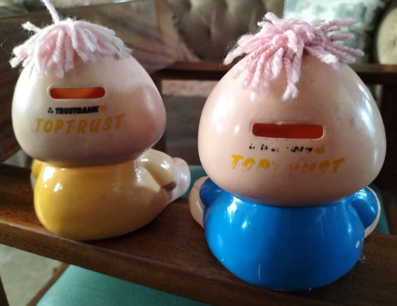 Trust Bank Savings Box / Savings Bank / Piggy bank (x 2)
