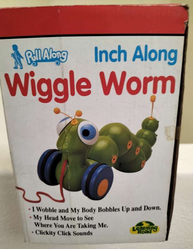New old stock - Pull along Wiggle worm