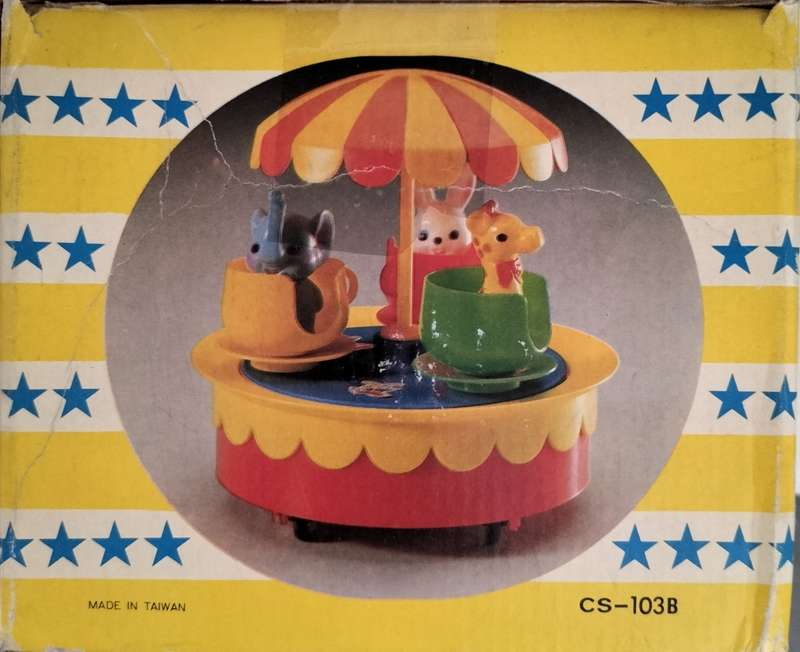 Old new stock - battery operated toy carousel