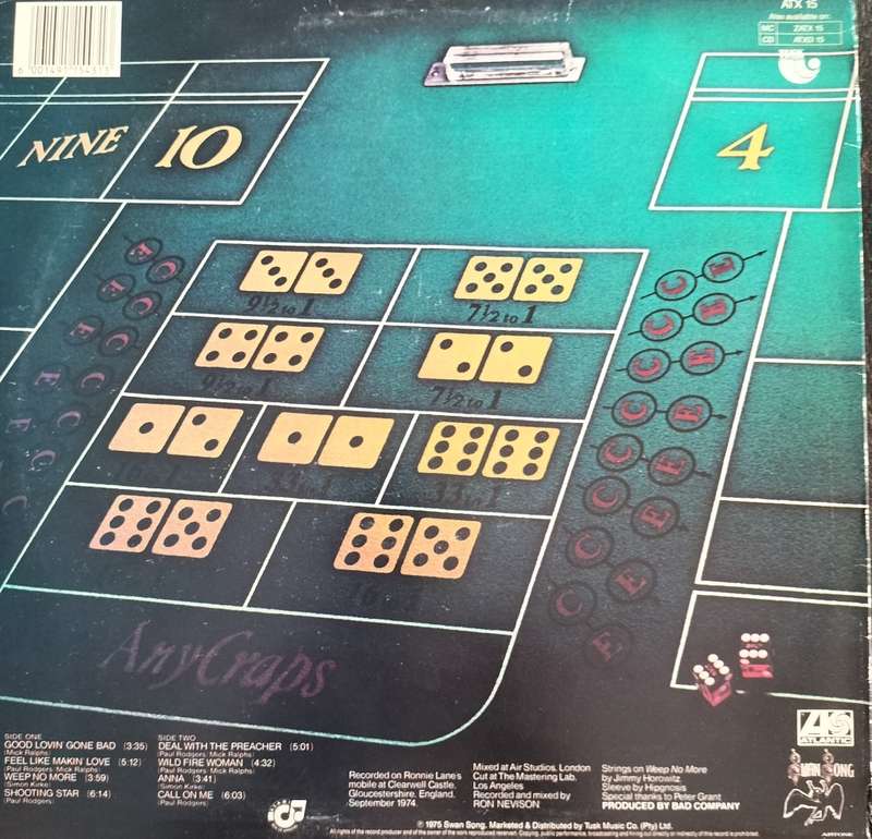 Vintage LP / Record / Vinyl - Bad Company - Straight Shooter