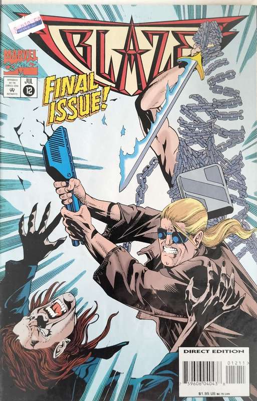 Vintage Marvel Comic - Blaze - Final issue