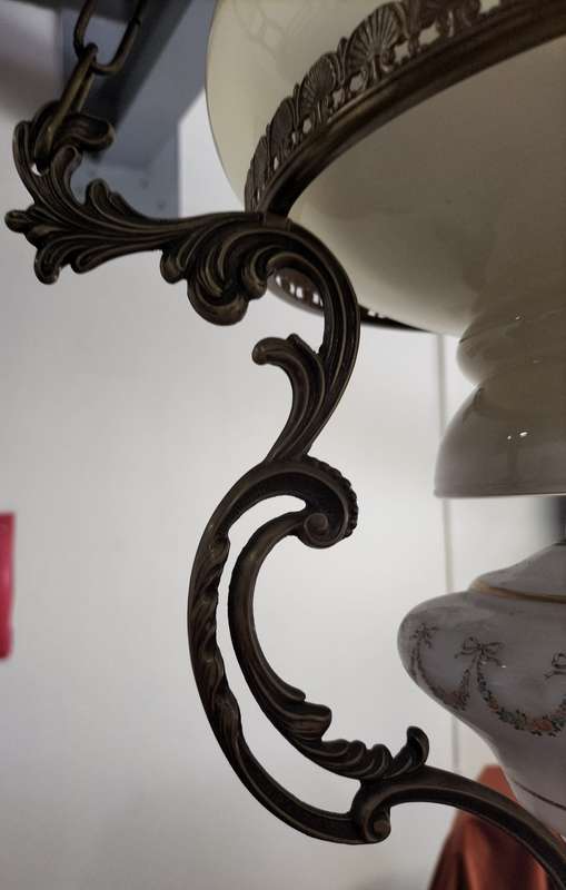 Vintage / Ornate brass ceiling lamp
