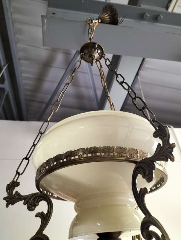 Vintage / Ornate brass ceiling lamp