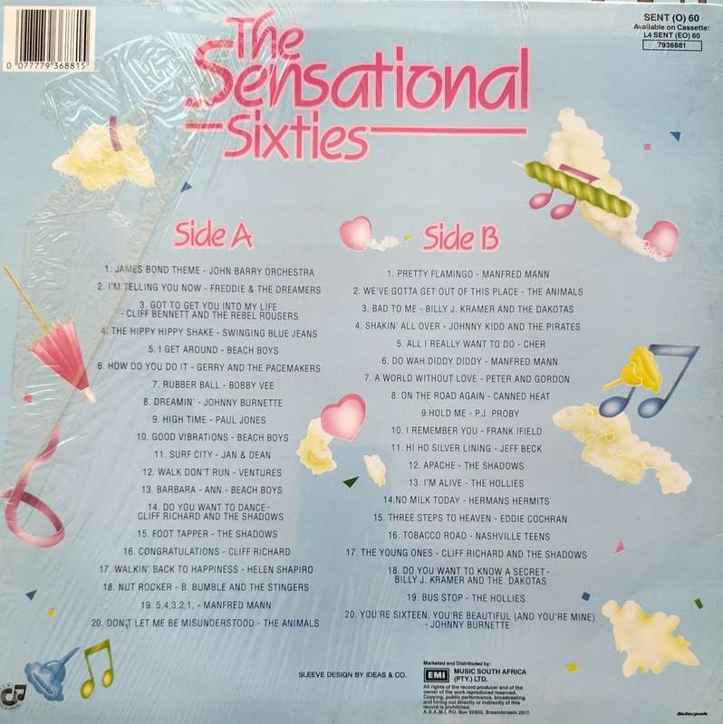 Vintage Vinyl / LP / Record - The sensational sixties - 40 original non-stop hits