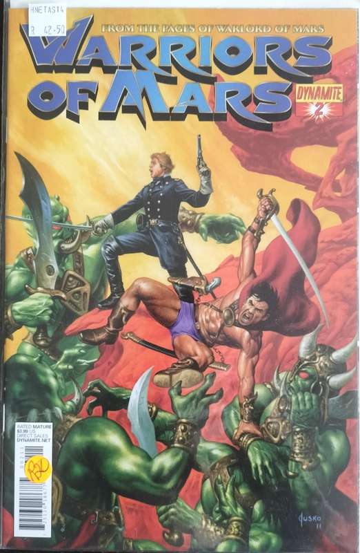 Vintage Dynamite comic - Warriors of Mars #2