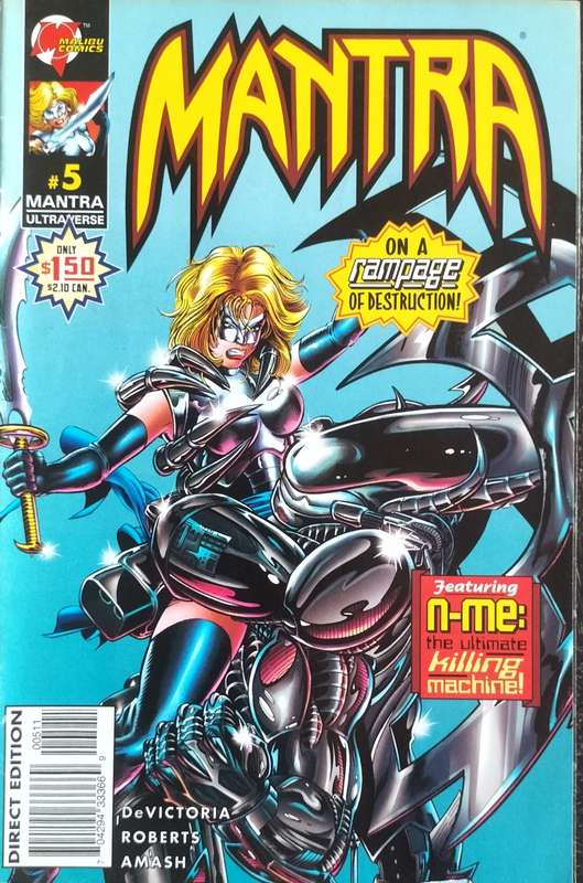 Vintage Malibu comic - Mantra Ultraverse #5