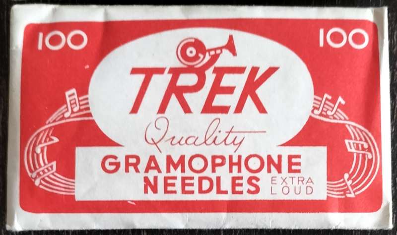 Vintage Trek Gramophone needles - unopened packet (100 needles)