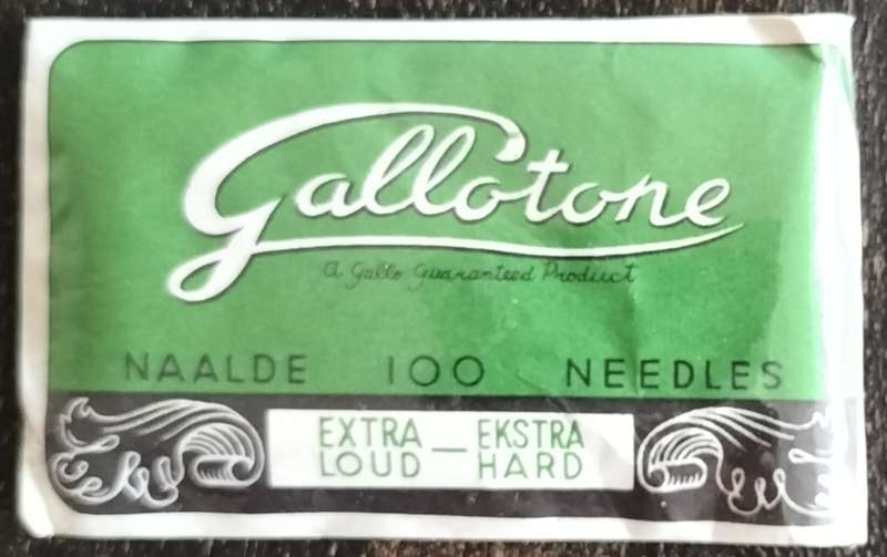 Vintage Gallotone Gramophone needles - unopened packet (100 needles)