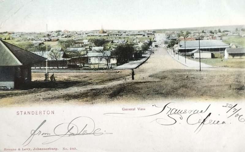 Vintage post card - South Africa - Standerton. Used - 1906