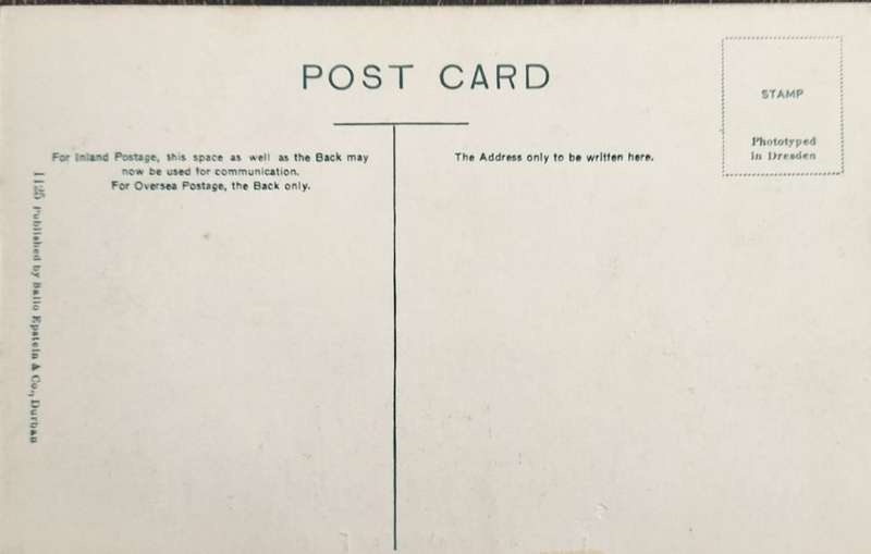 Vintage post card - South Africa - Pilgrim`s Rest/Lydenburg gold fields