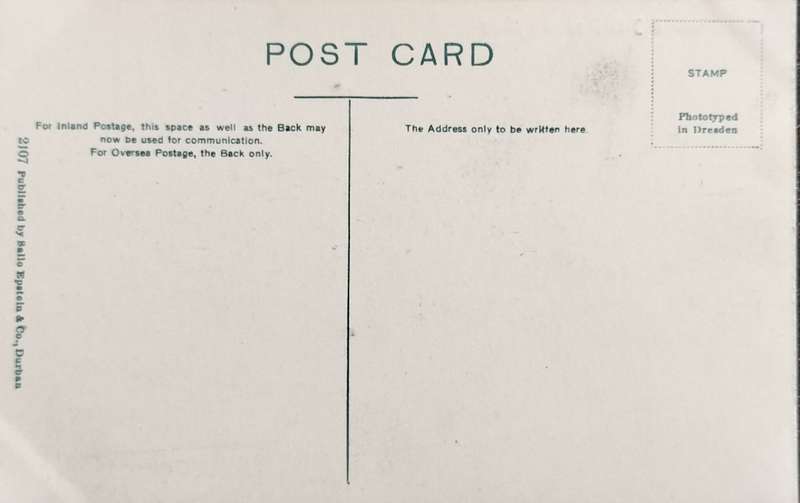 Vintage post card - South Africa - Gold mining