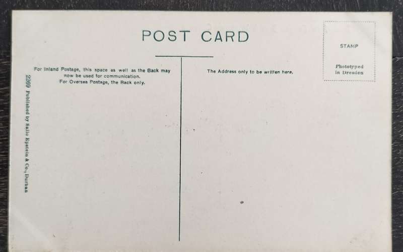 Vintage post card - South Africa - Gold mining