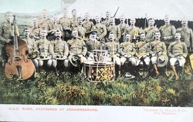 Vintage postcard: SA Constabulary Band (post war)