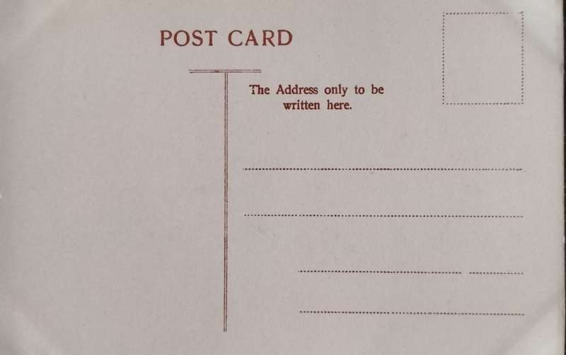 Vintage post card - South Africa - Doornfontein railway station
