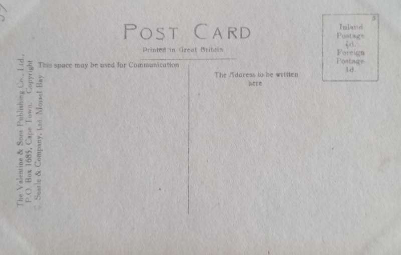 Vintage post card - South Africa - George/Oudtshoorn line