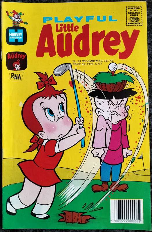 Vintage comic - Playful little Audrey
