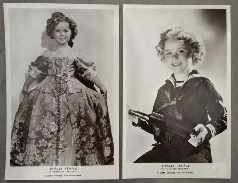 Collection of Shirley Temple photographic postcards (x9)