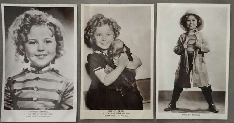 Collection of Shirley Temple photographic postcards (x9)