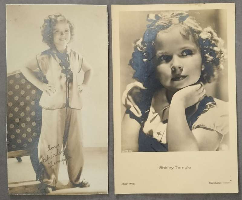 Collection of Shirley Temple photographic postcards (x9)