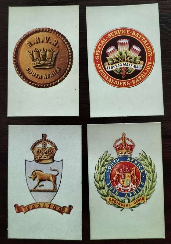 South African Defence - Incomplete set of Cigarette Cards (x44)