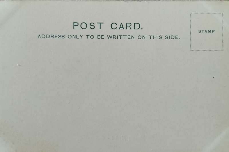 Vintage post card - South Africa - Grahamstown market