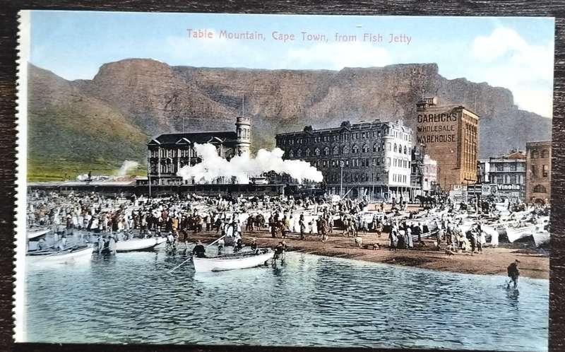 Vintage post card - South Africa - Fish Jetty - Cape Town (Unique!)