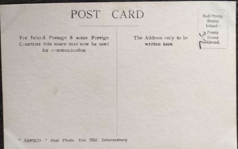 Vintage post card - South Africa - Simonstown
