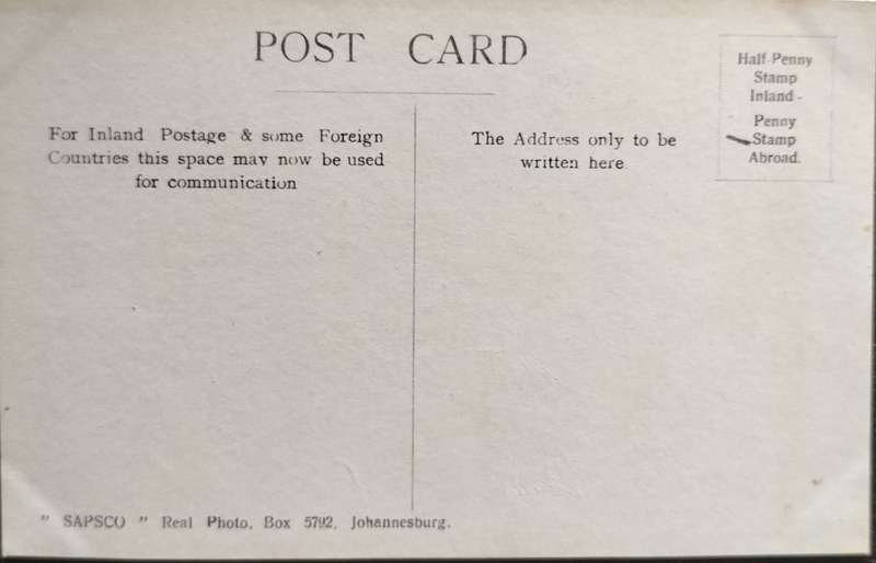 Vintage post card - South Africa - Simonstown