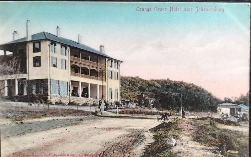 Vintage post card - South Africa - Johannesburg - Orange Grove hotel