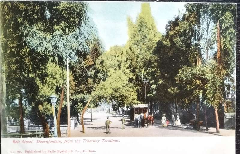 Vintage post card - South Africa - Johannesburg - Doornfontein