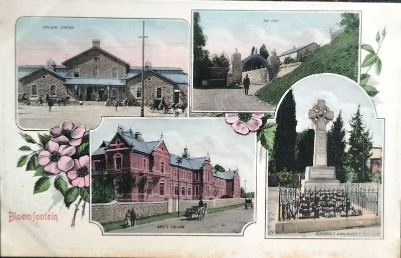 Vintage post card - South Africa - Bloemfontein