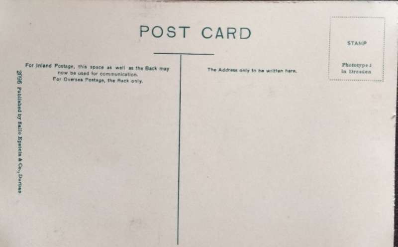 Vintage post card - South Africa - Johannesburg - Henderson & National Bank buildings
