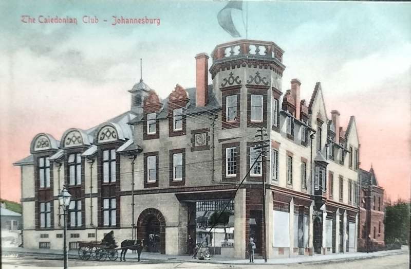 Vintage post card - South Africa - Johannesburg - Caledonian Club