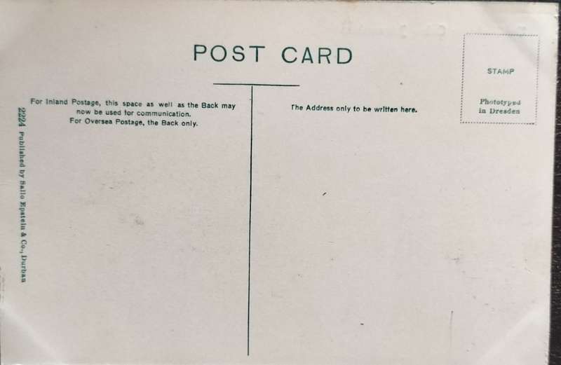 Vintage post card - South Africa - Johannesburg - Caledonian Club